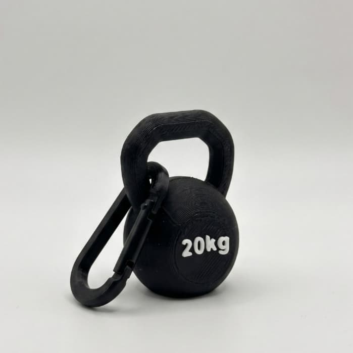 Chaveiro Halter 20kg Mini Peso Academia Fitness Mosquetão Resistente Presente Criativo Personalizado Portátil Compacto