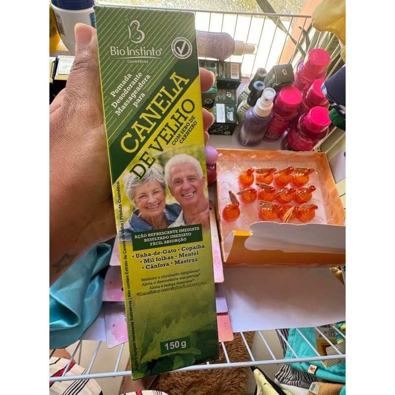 pomada massageadora canela de velho