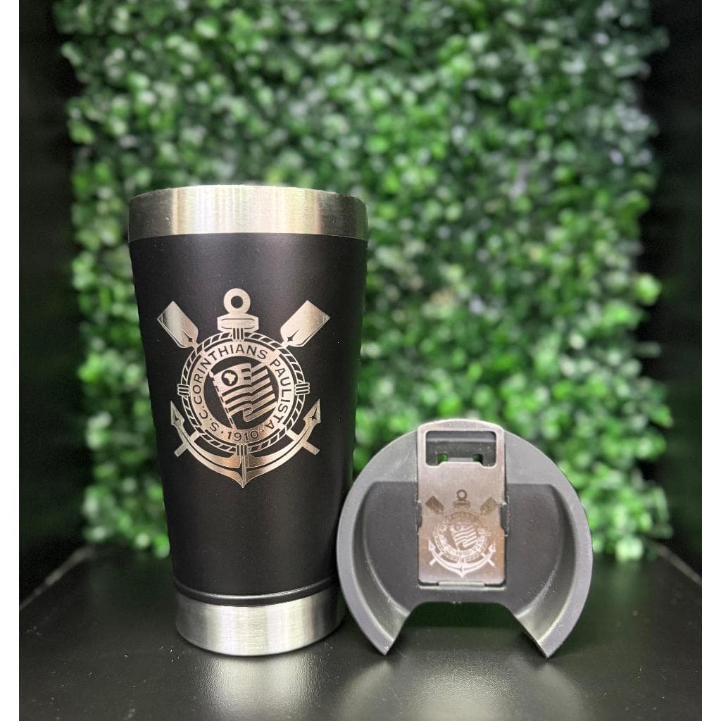 Copo Térmico 473ml Personalizado Inox com Tampa e Abridor Presente Nome Gravação