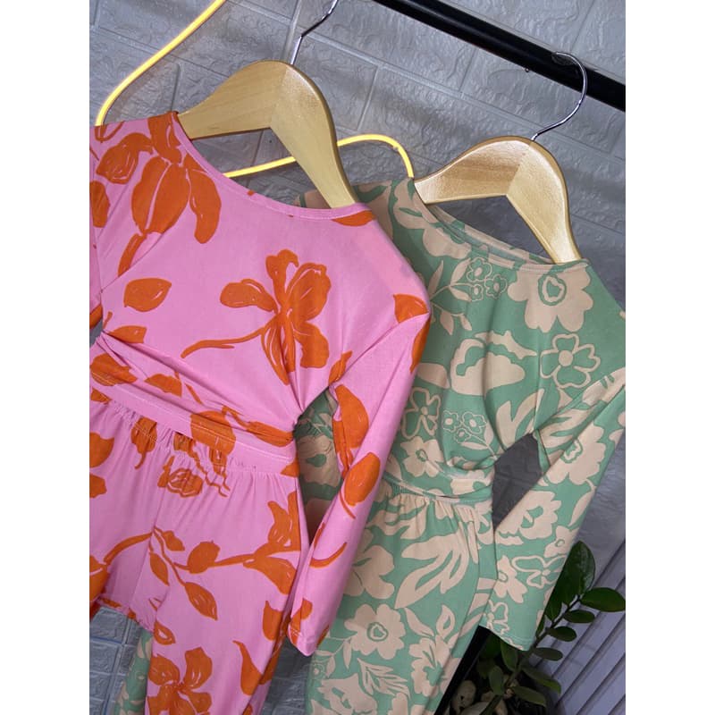 Conjunto De Pijama Infantil Manga Comprida E Calça Estampado Malha Fria