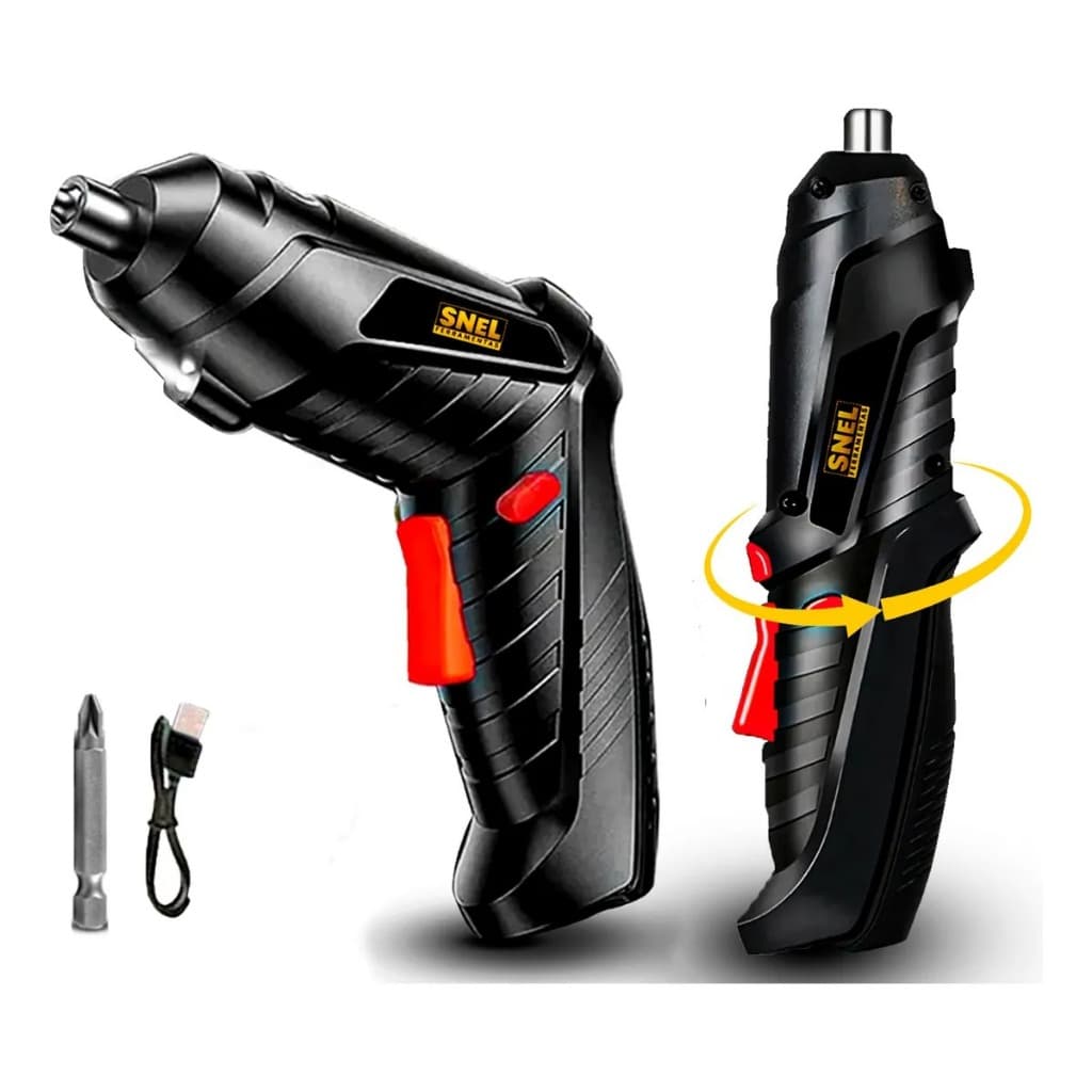 Parafusadeira Angular Recarregável 5V USB Compacta Reversível Ideal Espaços Apertados PRB001