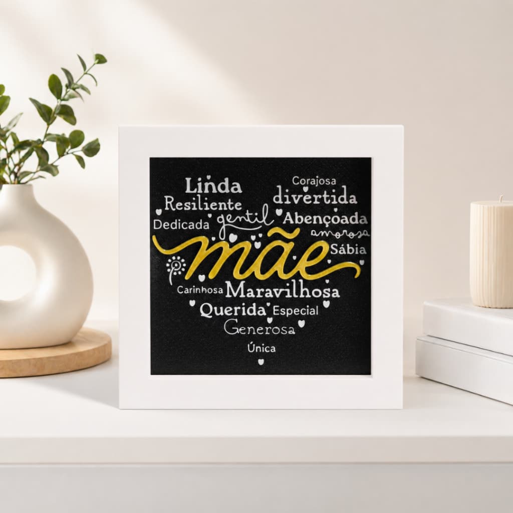 Presente para Mães Criativo para dia das Mães | Porta Retrato Decorativo Moderno