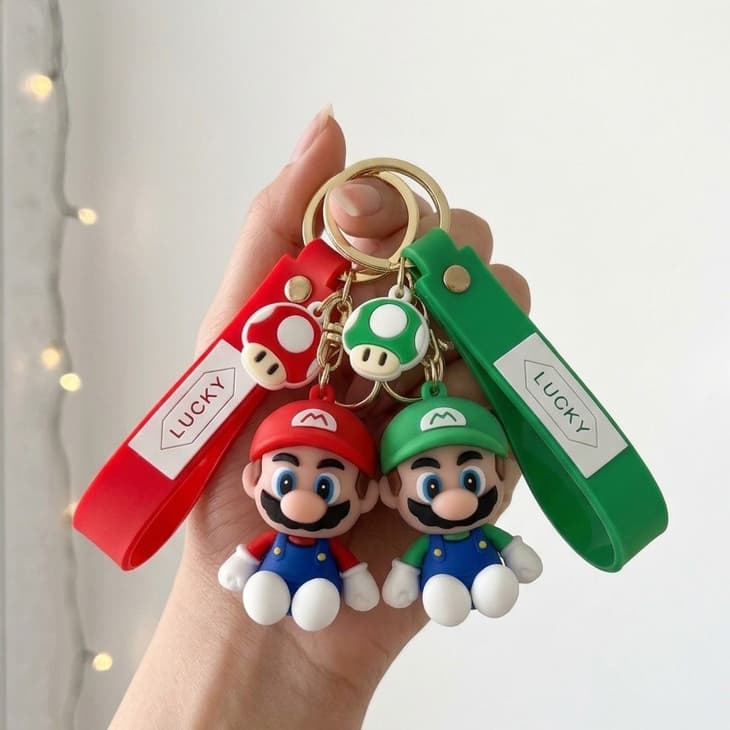 Chaveiro Super Mario Luigi Kit 10/20/30 Lembranca Aniversario Tema