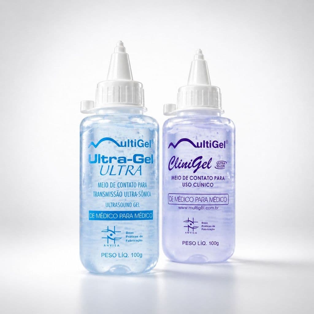 Kit Gel Condutor Para Ultrasson Eletrodos Desfibriladores TENS FES  100g Multigel