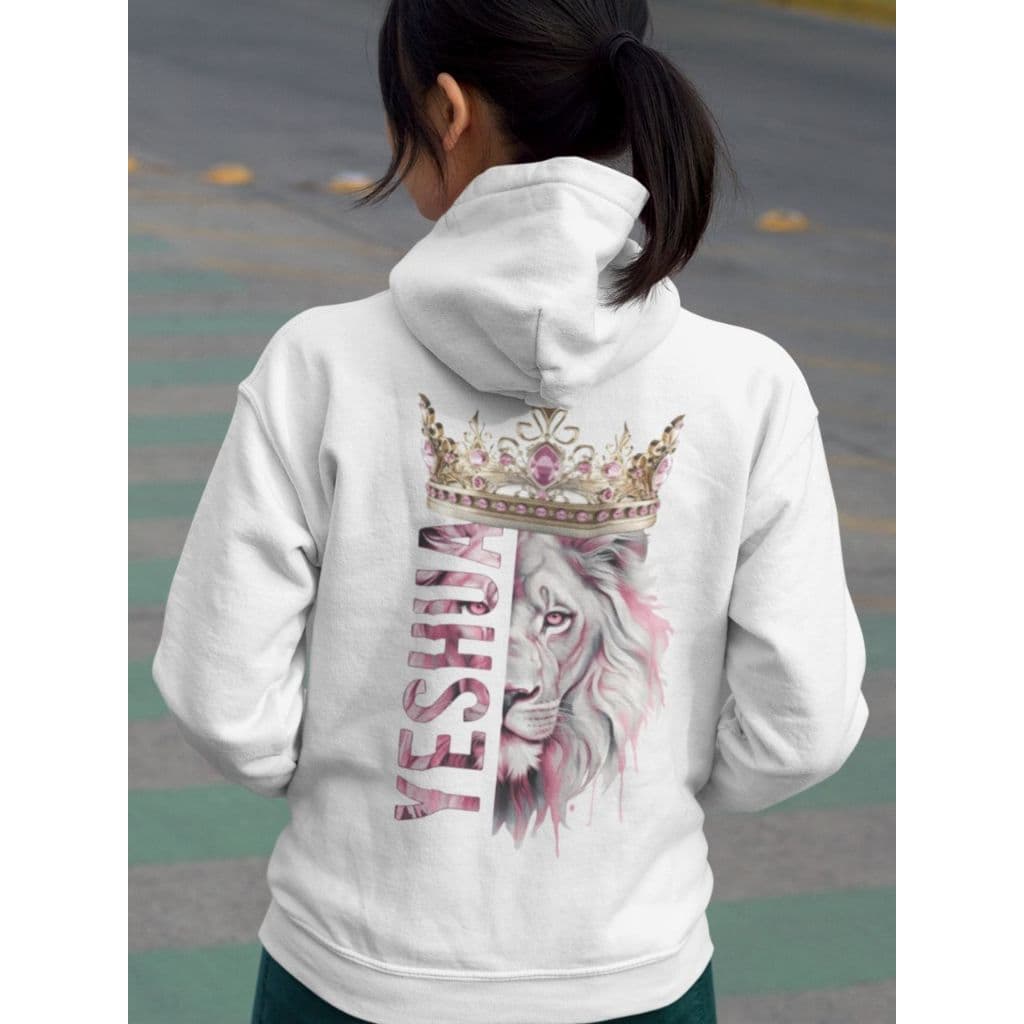 Blusa de Frio Capuz e Bolso Moletom Yeshua Estampa nas Costas Fé Religioso Moletons Unissex Roupa de Frio Moleton