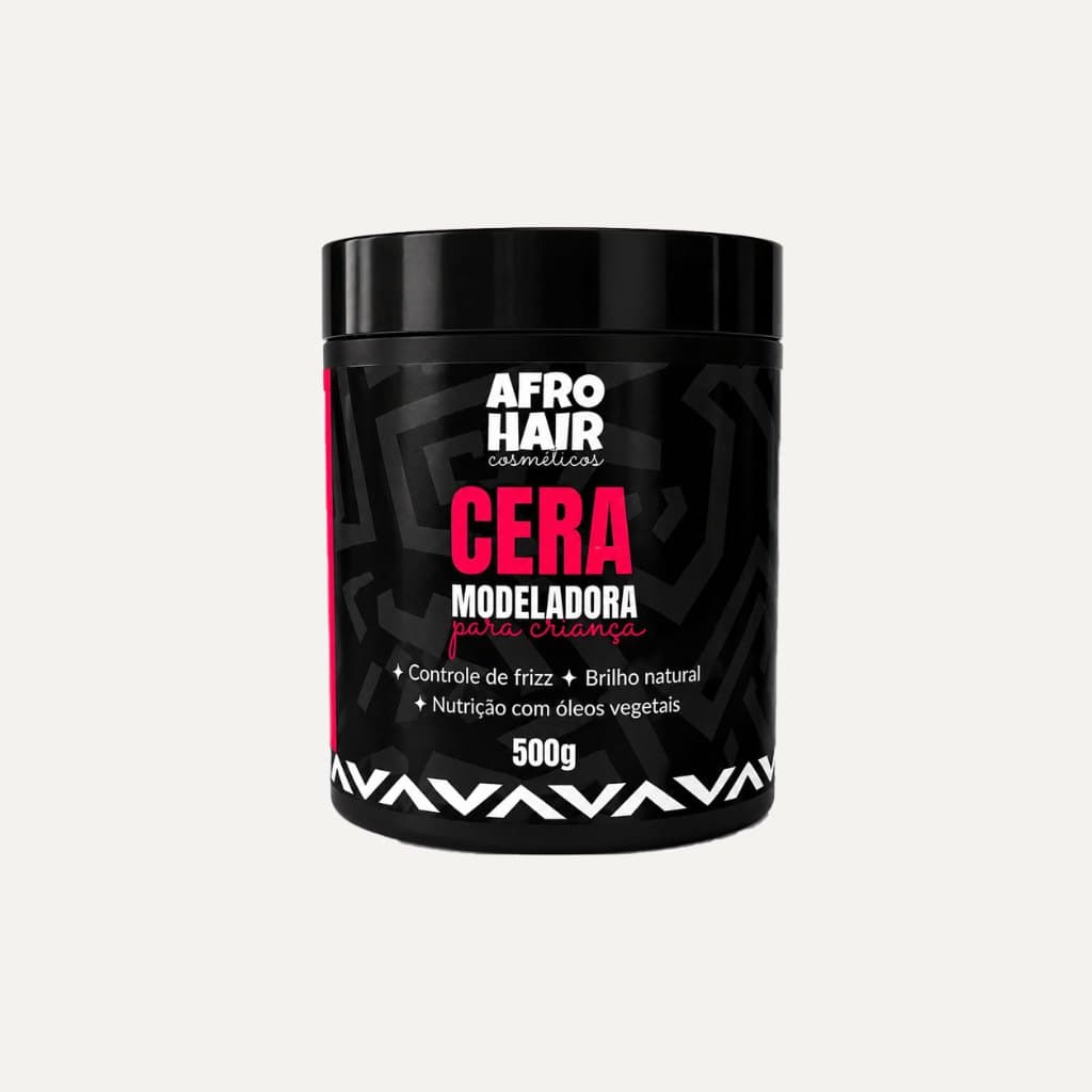 Cera Para Tranças 500g AfroHair Profissional | Fixação Forte + Brilho + Anti Frizz