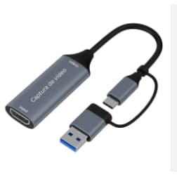 Placa De Captura De Video 4k Hdmi Usb 3.0 E TYPE C  Rabicho