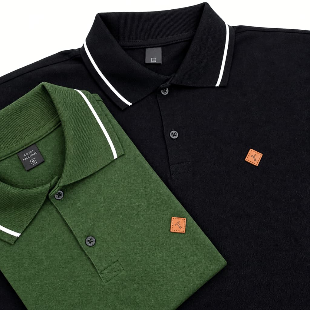 Kit 2 Camisa Gola Polo Masculina 100% Algodão Camiseta  Polo Premium
