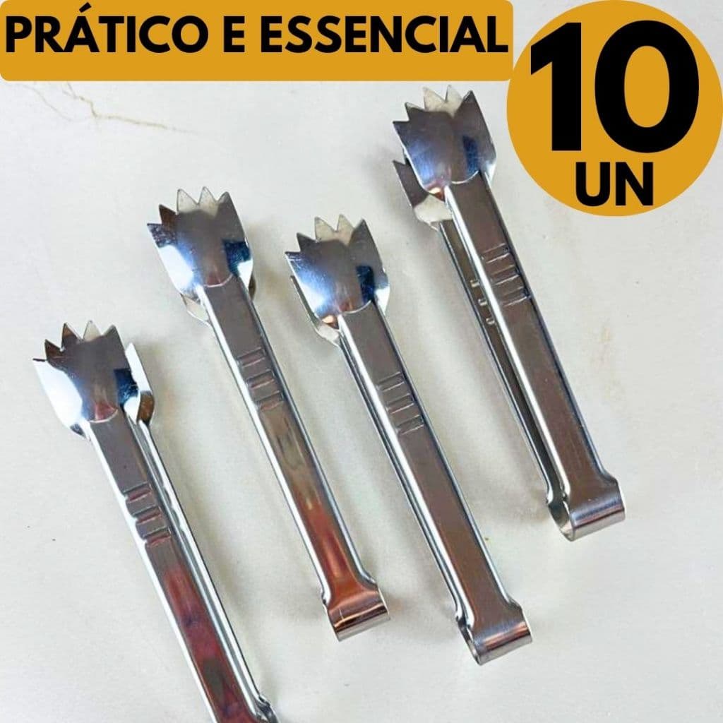 Pegador Mini Inox 10/8/6/4 Servir Alimentos Fácil Para Casa Cozinha Evento Cozinha Bar Restaurante
