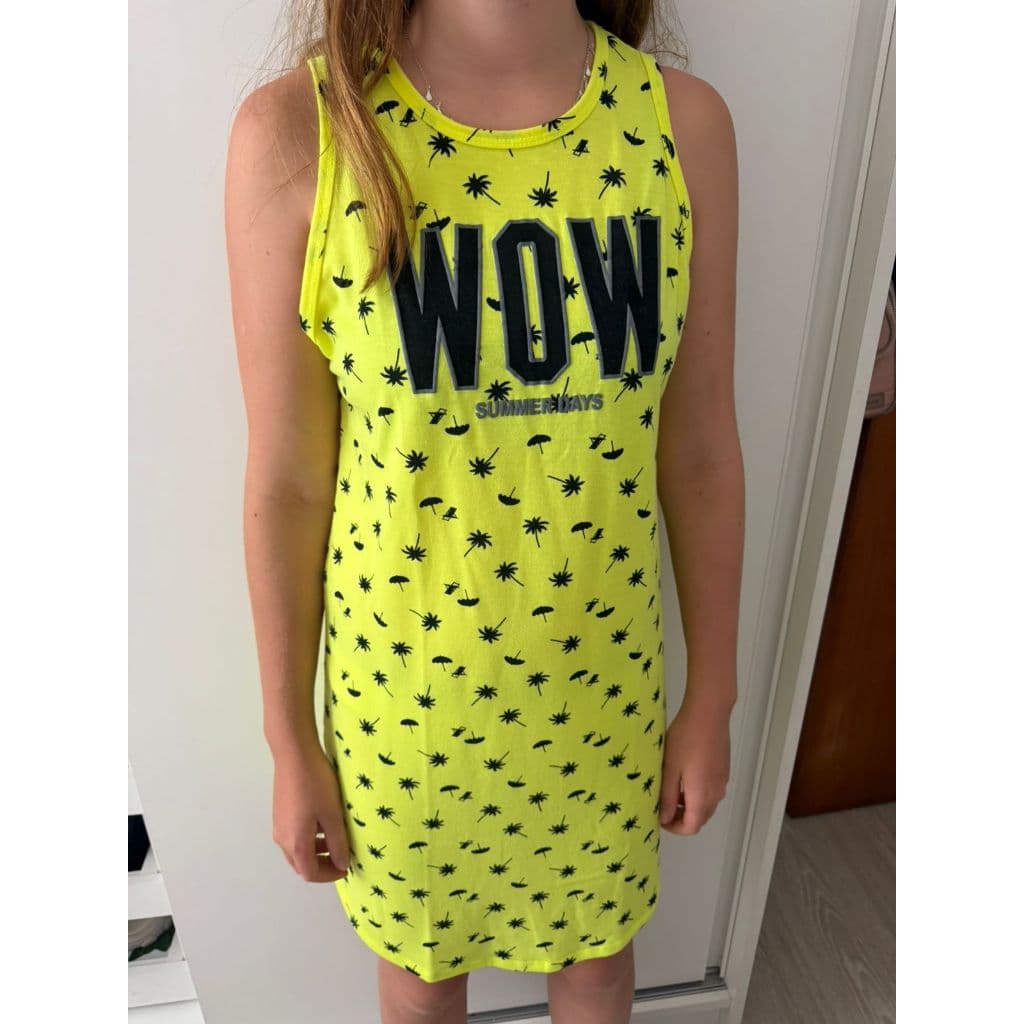 Vestido algodão 16/18 anos regata - Marca Amora