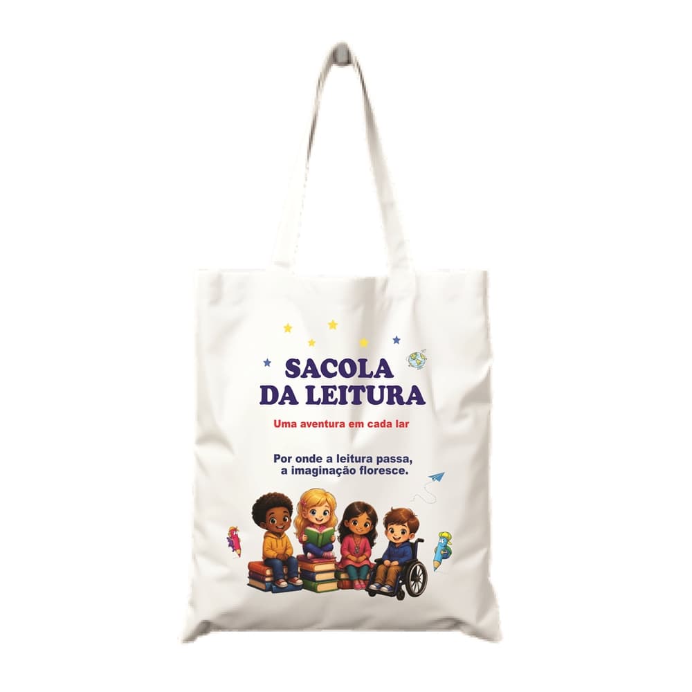 SACOLA DE LEITURA| SACOLA VIAJANTE| SACOLA MULTIFUNCIONAL MOD.5