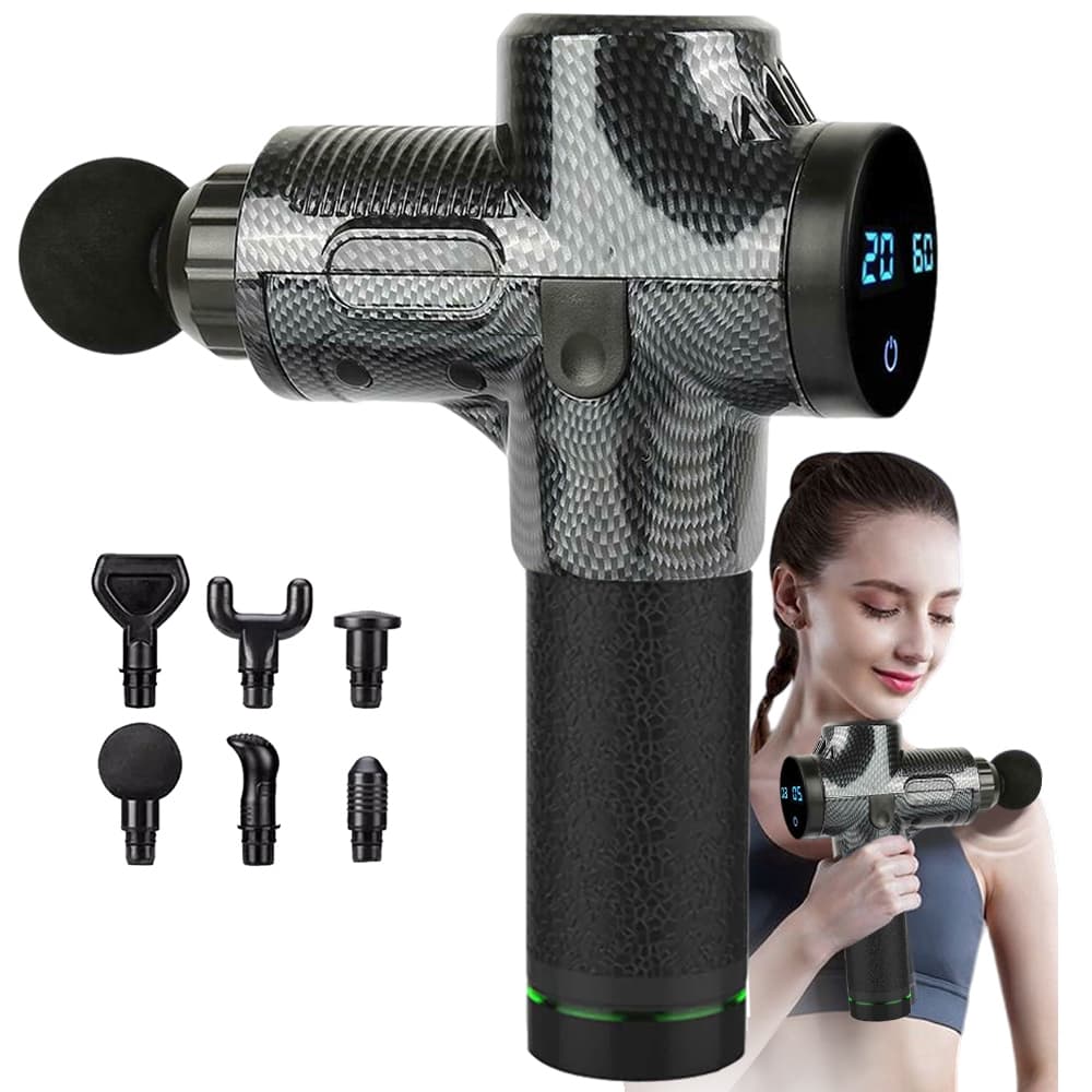 Pistola Phoenix Massageadora Profissional Digital Preto