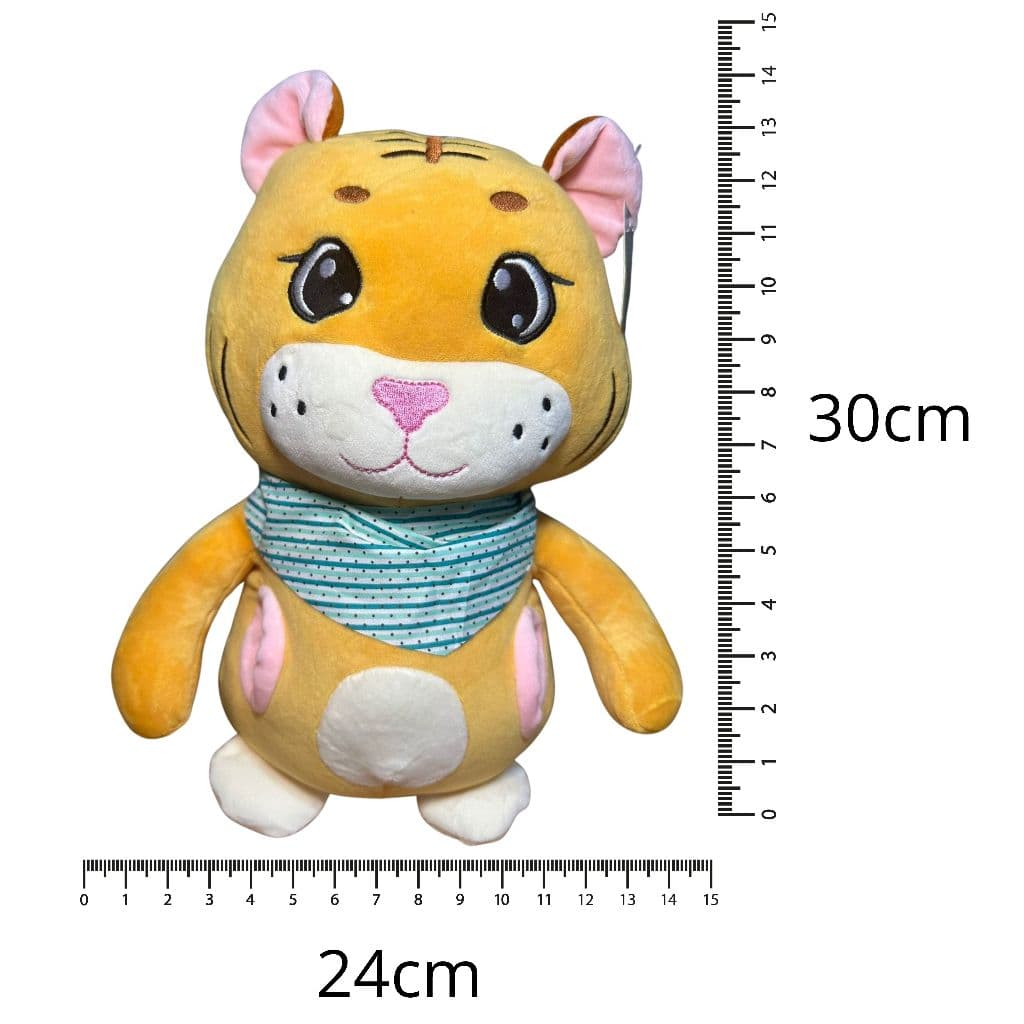 Pelucia Tigrinho Fofo - Mãos no bolso - Tigre - Ursinho de Pelucia