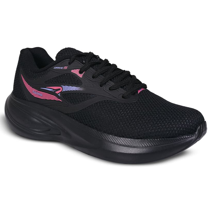 Tênis Unissex Rainha Drive V Adulto Academia Fitness Caminhada Corrida Treino Macio