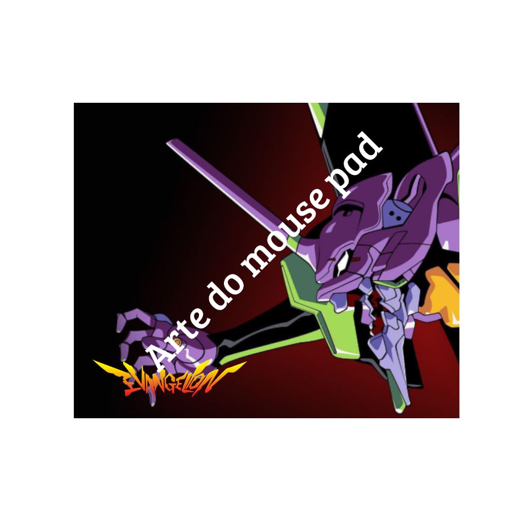 Mouse Pad Evangelion Personalizado Nome Rei Asuka Shinji EVA Anime Otaku Gamer Presente PC