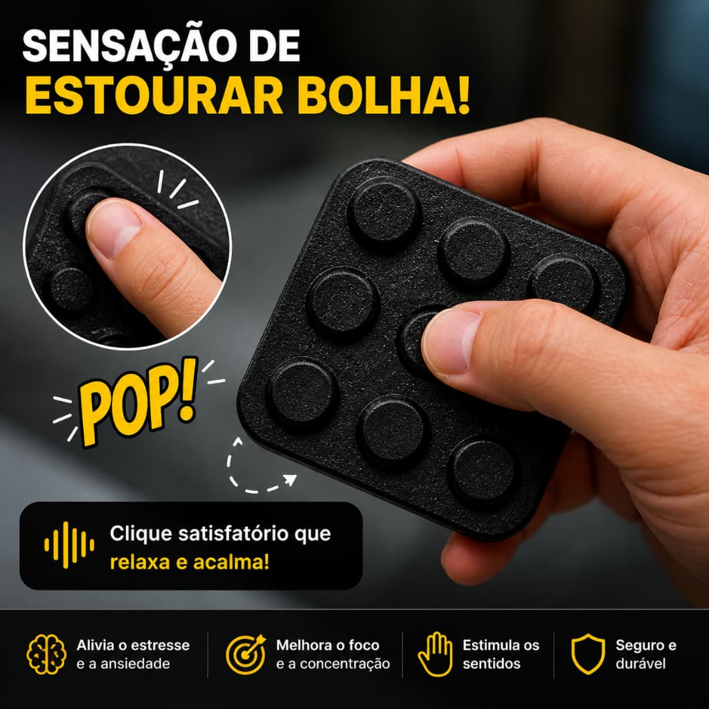 Brinquedo Sensorial Fidget Plástico Bolha Infinito Sensorial Alivia A Pressão Autismo TDAH Relaxante