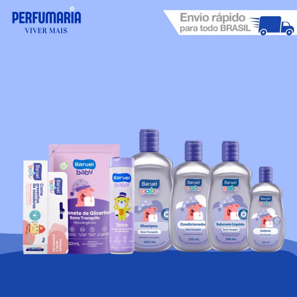 Kits Completo Baruel Baby - Sono Tranquilo (Até 7 itens)