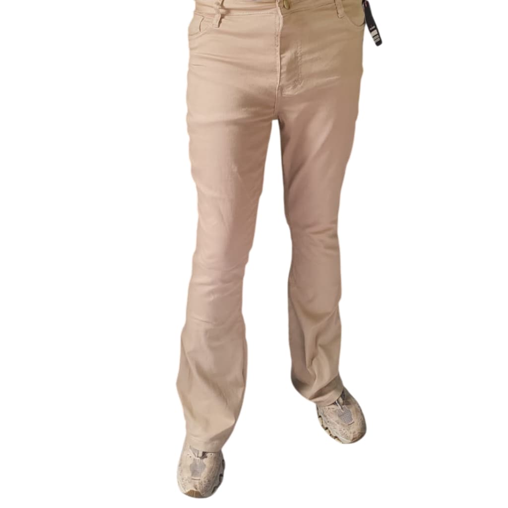 Calça Sarja Bege Estilo Casual - 40