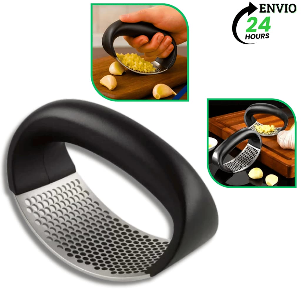 Amassador de Alho Manual em Aço Inox Triturador Prensador para Cozinha