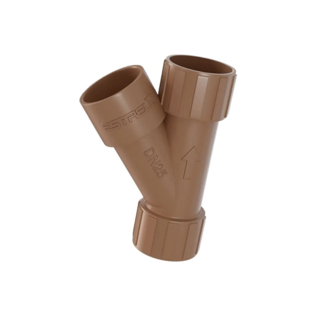 Junção Junta Y Conexão Soldável PVC Marrom 25mm 3/4 Ponta Bolsa 45 Estrela