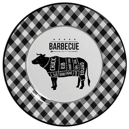 BARBECUE - PRATO RASO 29 CM - CAIXA C/ 6 PEÇAS