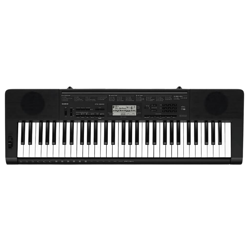 Teclado Musical Arranjador Casio Ctk3500 61 Teclas Preto Estudante Iniciante