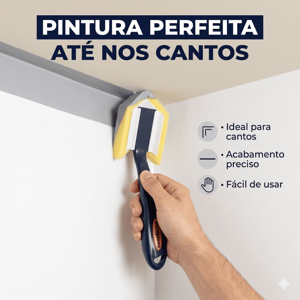 Pincel de Canto para Parede | Acabamento Preciso Pintura Profissional