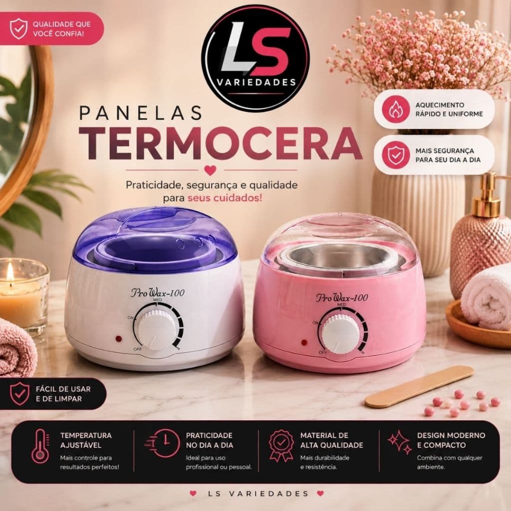 Termocera Elétrica Pro Wax 100 Aquecedor de Cera Profissional