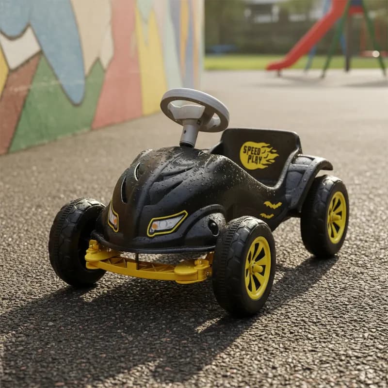 Carrinho Infantil Speedplay Bat a Pedal p/ Criança +3 Anos Preto Carro Passeio Oferta Envio Imediato