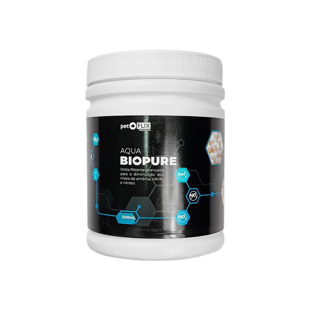 Resina Filtrante P/Remover Amônia BioPure Pet Flix 500ml