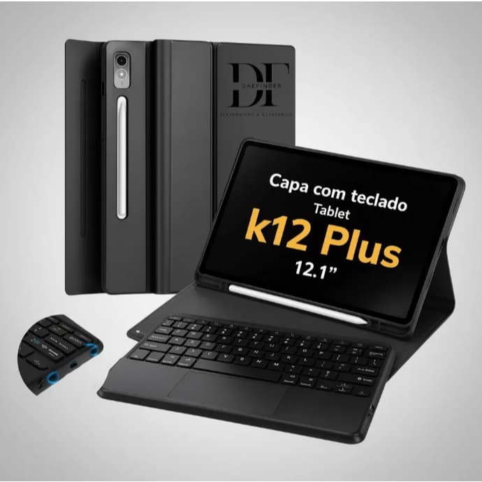 Capa Teclado Magnético Para Tablet Lenovo Idea Tab Plus 12.1