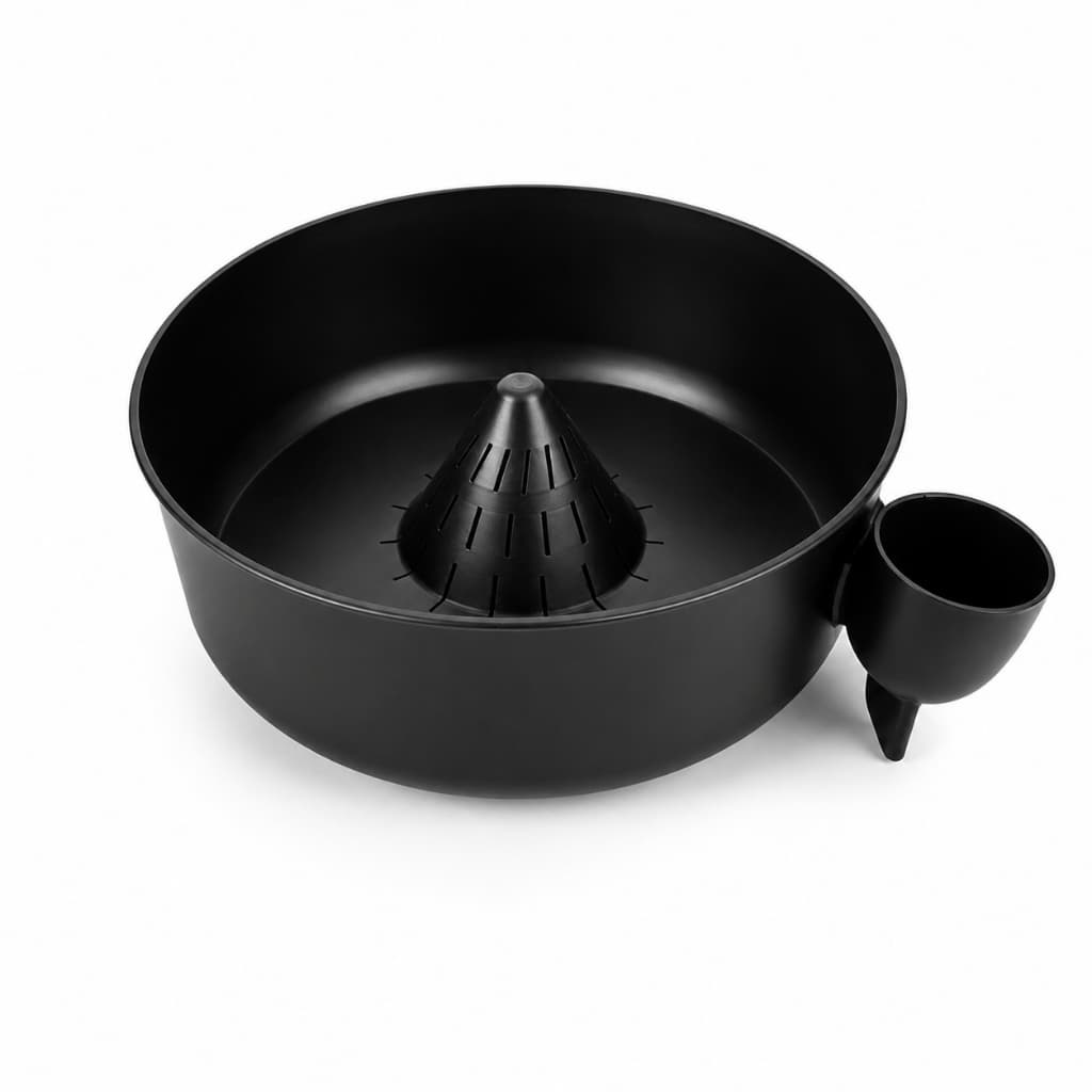 Lava Legumes e Escorredor Multifuncional Para Cozinha Dia a Dia na cor Preto e Branco