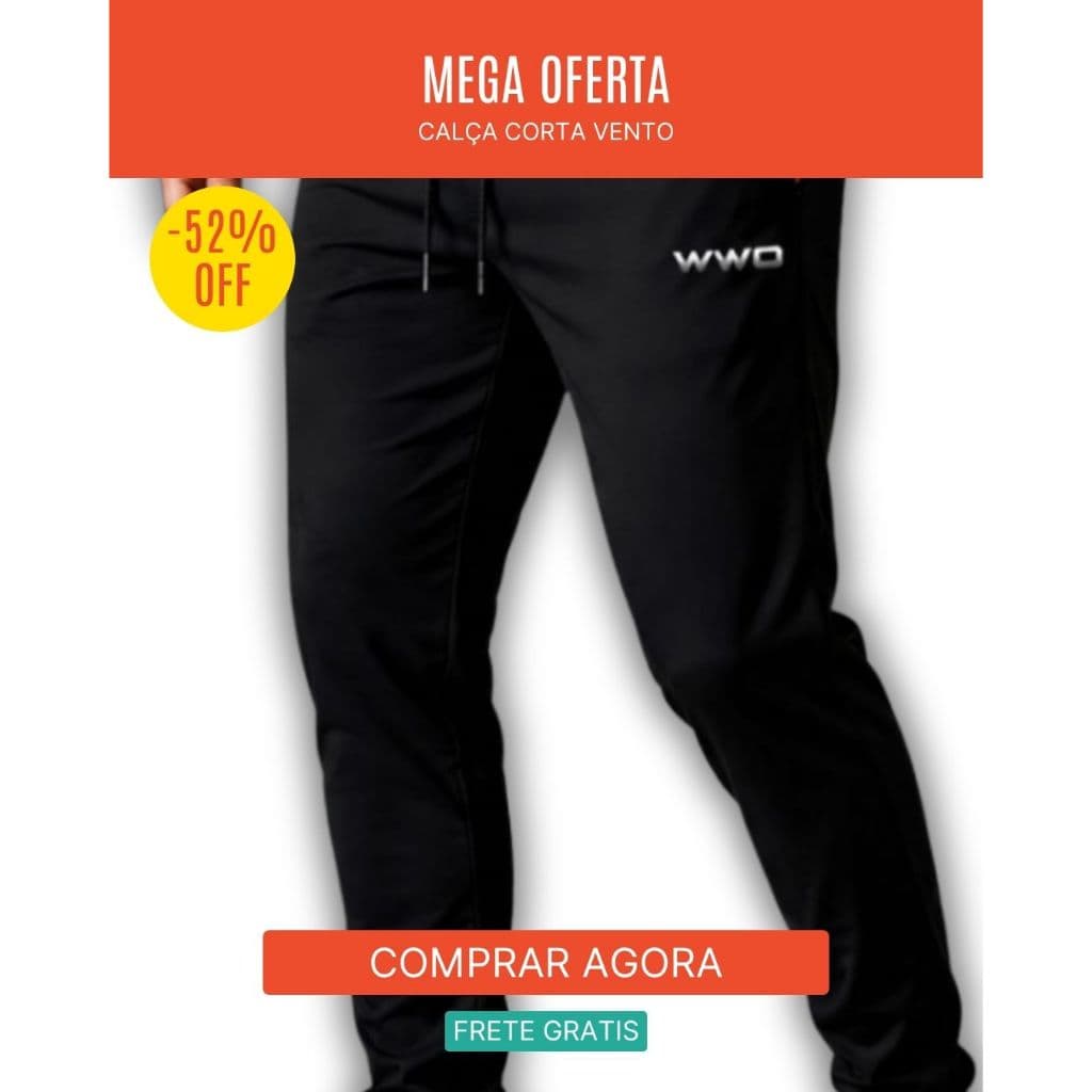 Calça Jogger Masculina Esportiva Para Academia e Corrida Treino
