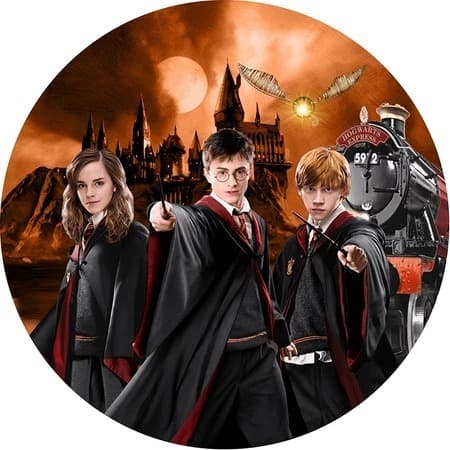 Painel Redondo Tecido Sublimado com/elástico Harry Potter 150 X 150