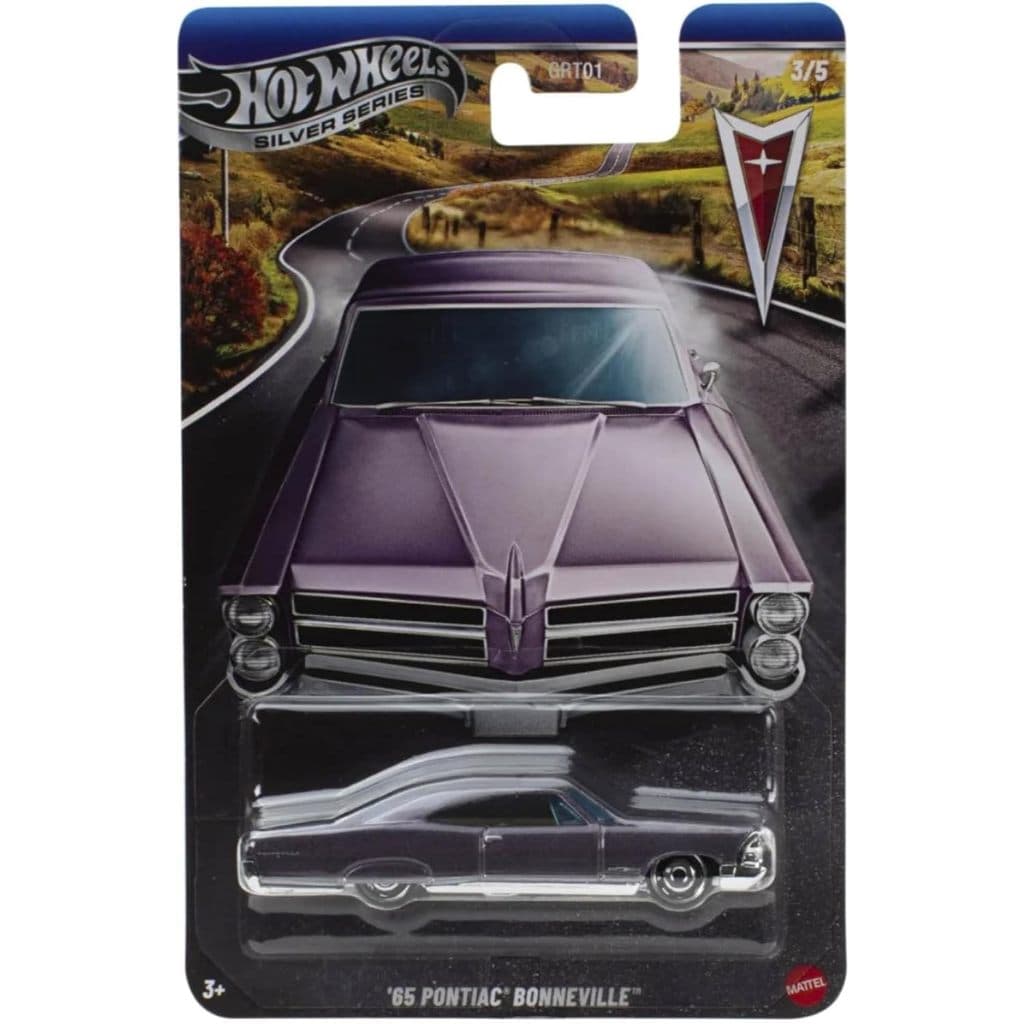 Hot Wheels Silver Series '65 Pontiac Bonneville Miniatura 1/64 - Mattel Original