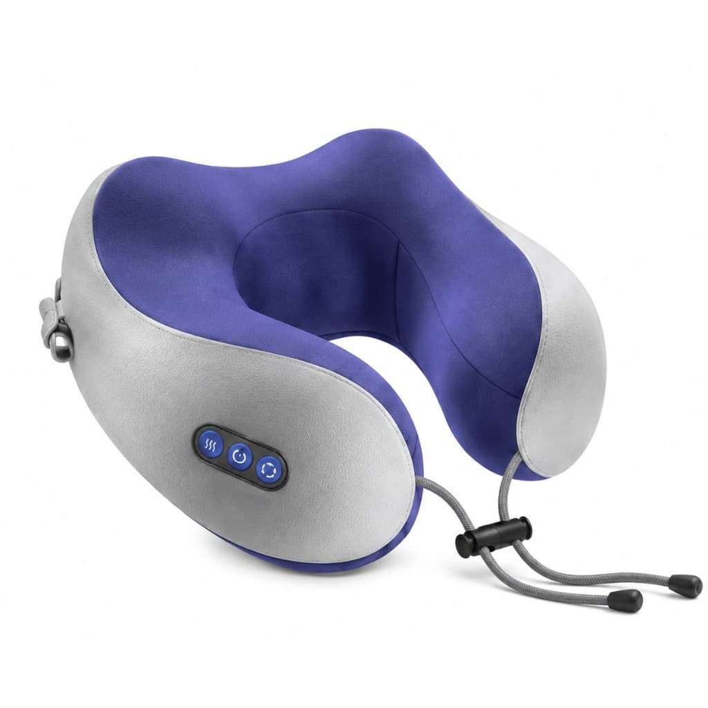 Massageador de Pescoço e Ombros Portátil Recarregável com Calor e 15 Níveis – Suporte 3D
