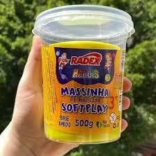 Massa para modelar Herois 500g. amarelo Radex
