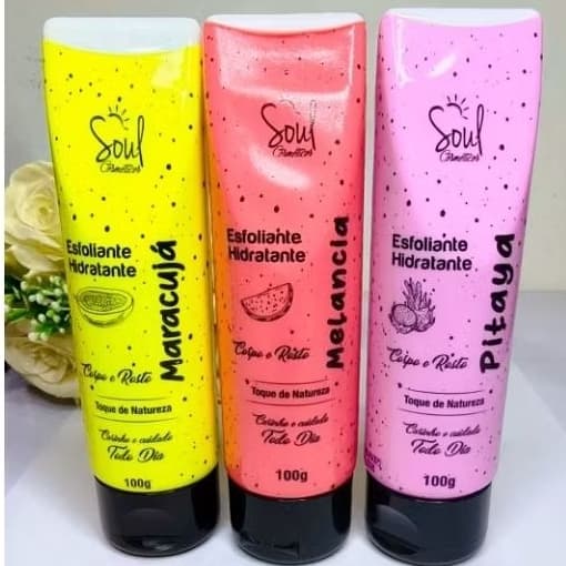 Esfoliante hidratante corporal facial soul cosméticos