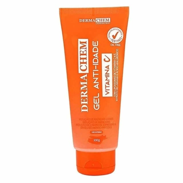 Gel Facial Anti Idade Com Lipossomas Vitamina C Dermachem 100g