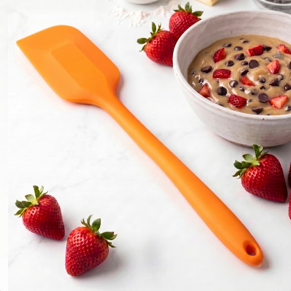 Espátula De Silicone Resistente Não Risca Panela Cozinha Confeitaria Raspa Sobras Pão Duro