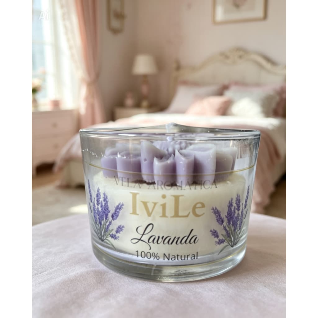 Vela Aromática Lavanda 100g- 100%natural- Envio Rápido