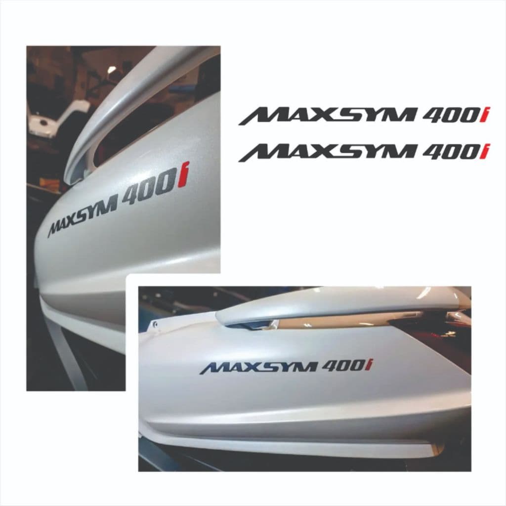 Par De Emblemas Dafra Sym Maxsym 400i - Scooter Moto