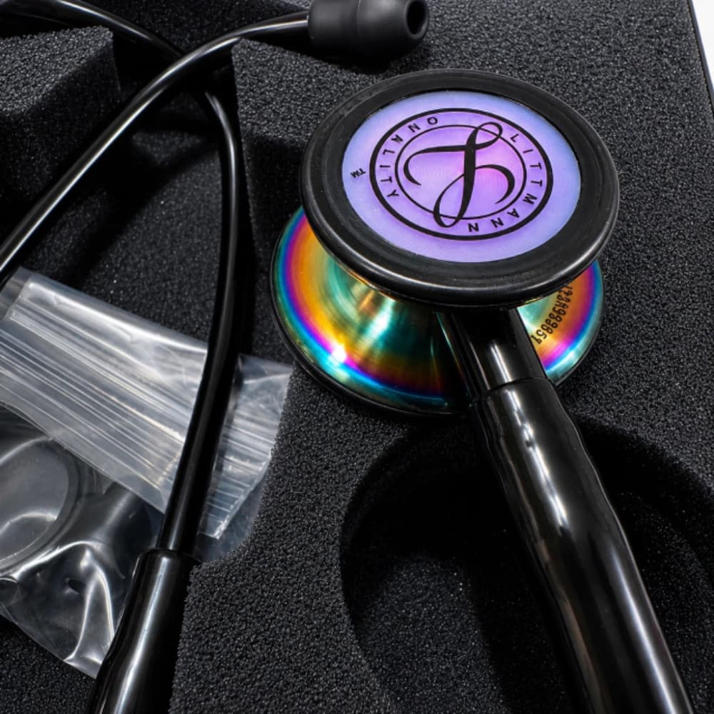 Estetoscópio 3M Littmann Classic III 5870 Black Rainbow