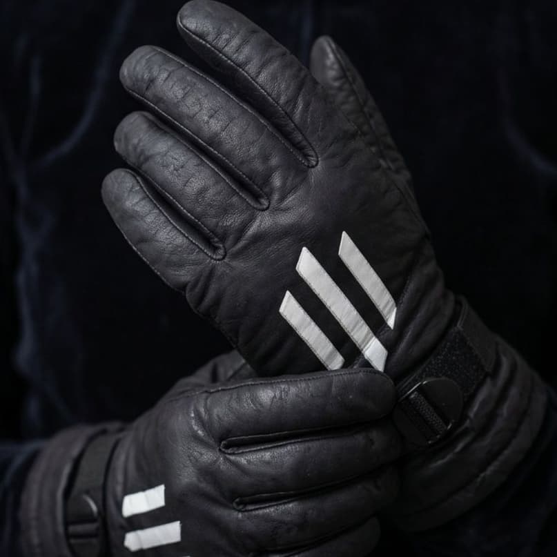 Luva Térmica Unissex Forrada Em Lã Quente Frio Intenso Moto Bike Inverno Antivento Veludo Quentinha Motoboy