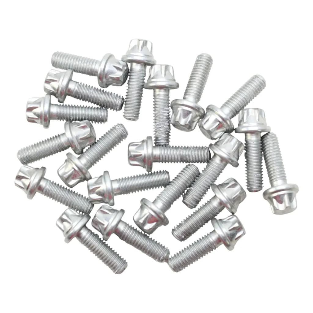 Kit 20 Parafusos Torx M4x16 Externo Flangeado Zincado