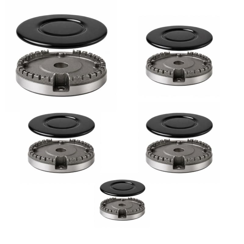 Kit Queimador e Espalhador Cooktop Tramontina 5 Bocas Antigo