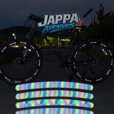 Adesivo Refletivo Holográfico Camaleão decalques para Bicicletas e motocicletas para Aro