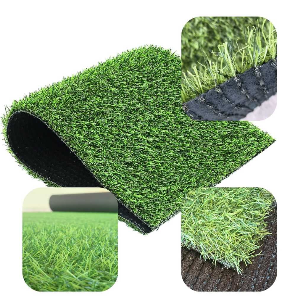Grama Sintética Verde Decorativa Esportiva 1 X 0,5m (0,5m²) 30mm Ideal para Pet Quintal Jardim Painel Parede