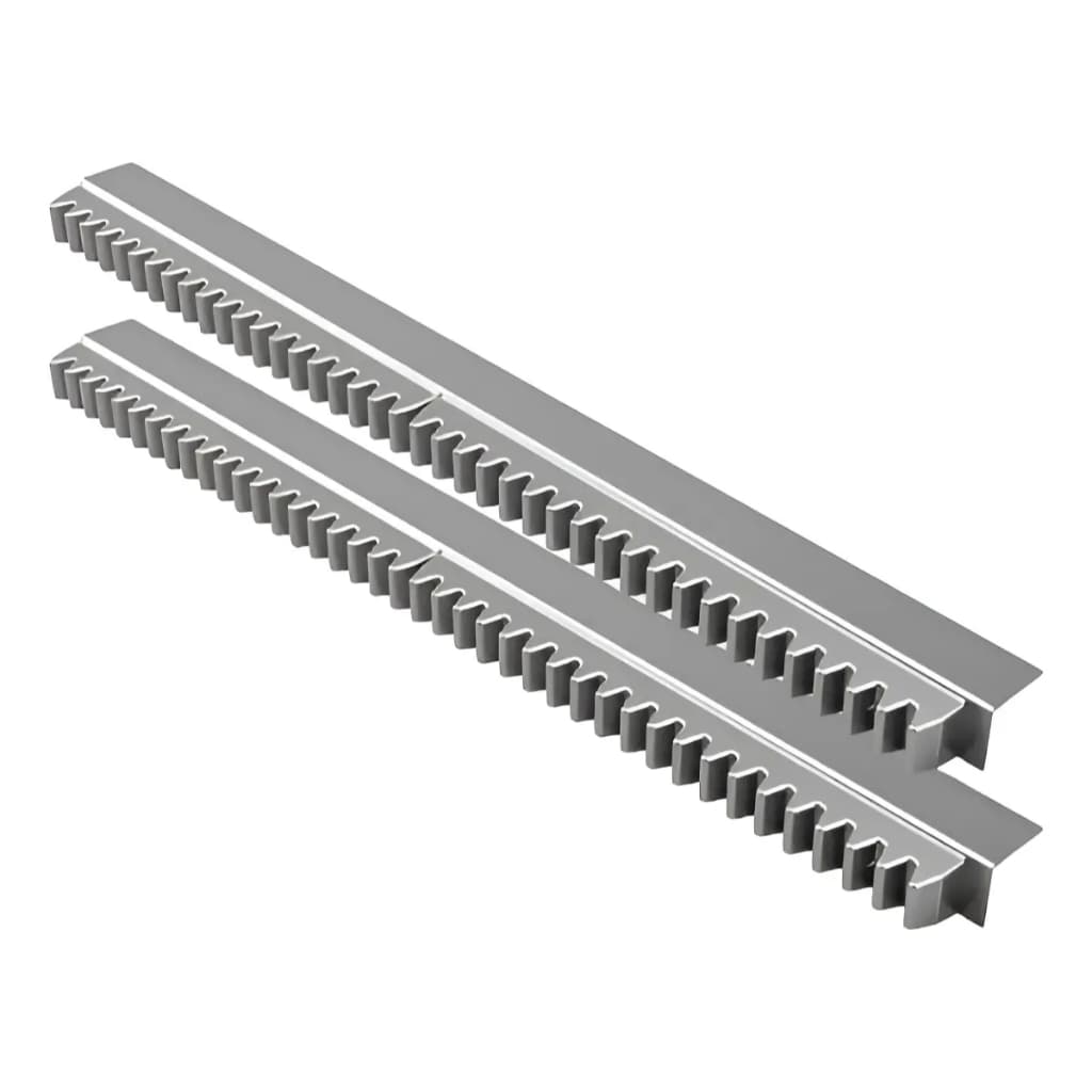 Kit Com 3 Barras De Cremalheiras 100cm Cinza - Produto Mostruario