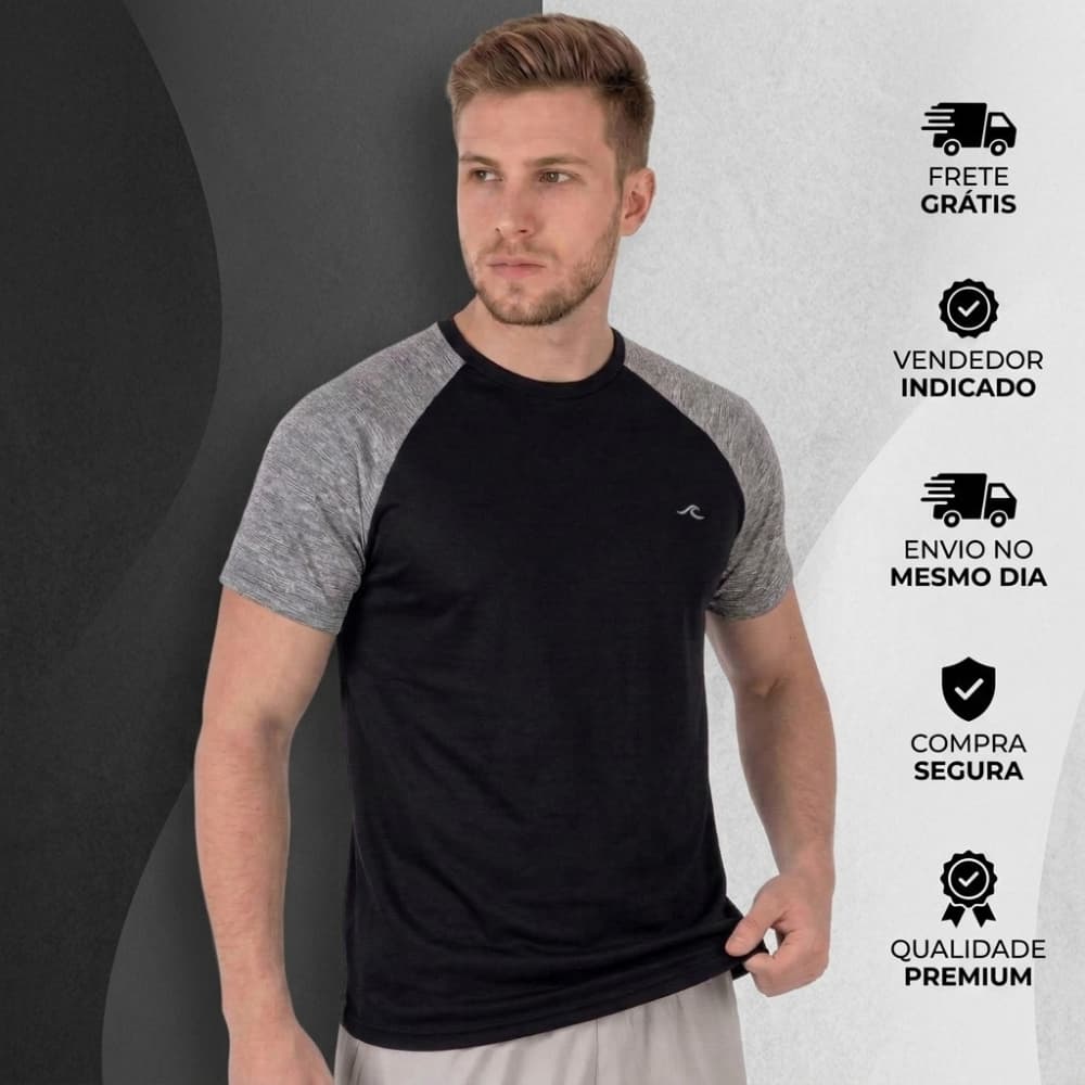 Camiseta Dry Fit Masculino Camisa Academia Masculino Manga Curta Treino